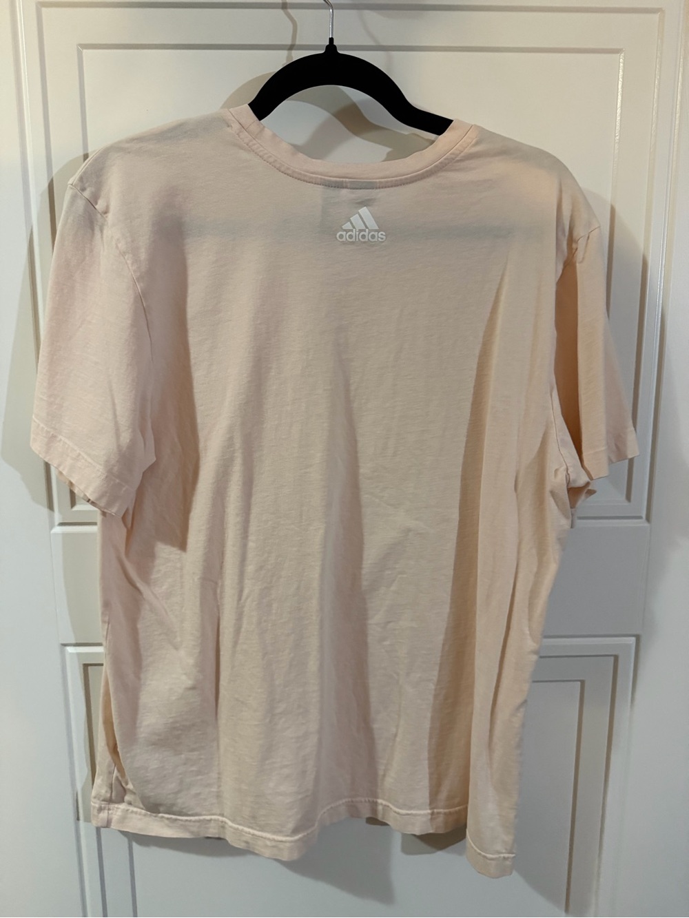 Women’s Adidas Light Pink t-shirt With White Stitched Logo in Size Medium - Picture 2 of 4